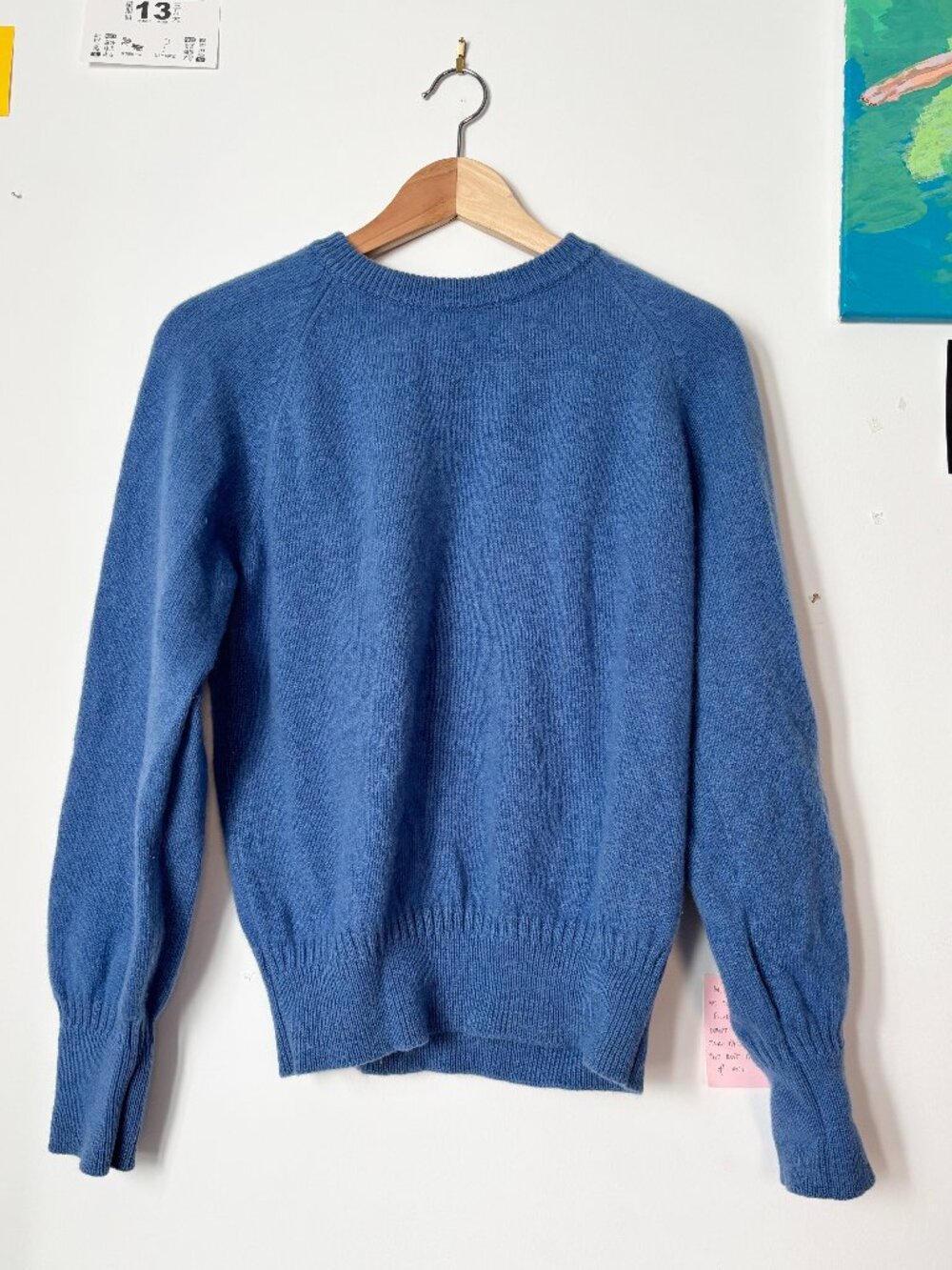 TRICOT PARIS blue cashmere sweater